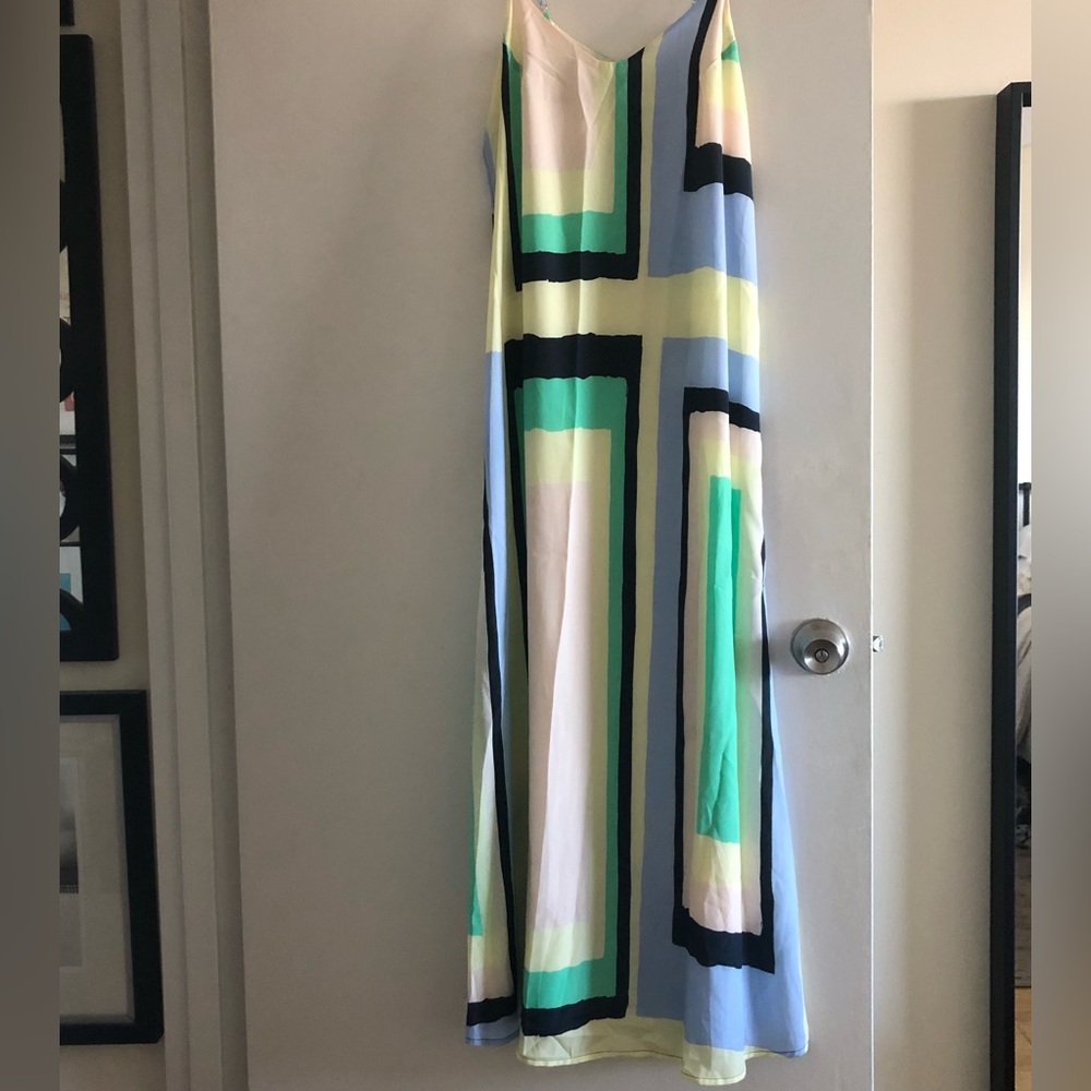 Multi colored Spaghetti strap maxi dress